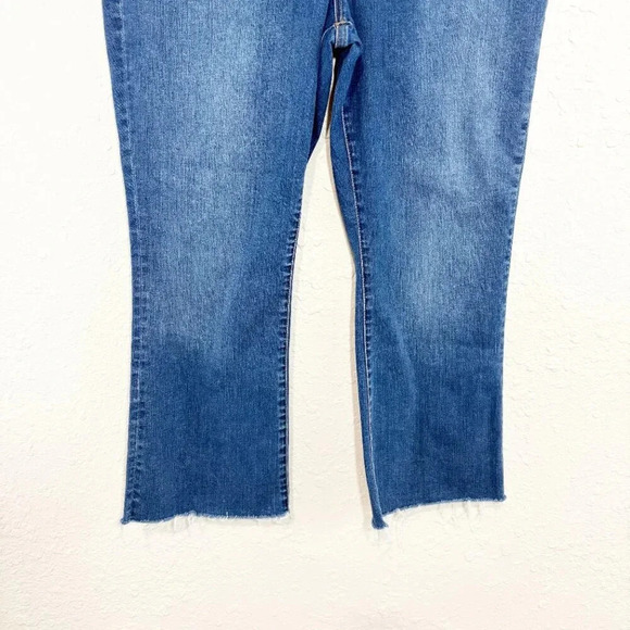 Madewell High Rise Cali Demi Boot Raw Hem Cropped Jeans Women's Waist Size 32 - Picture 5 of 8